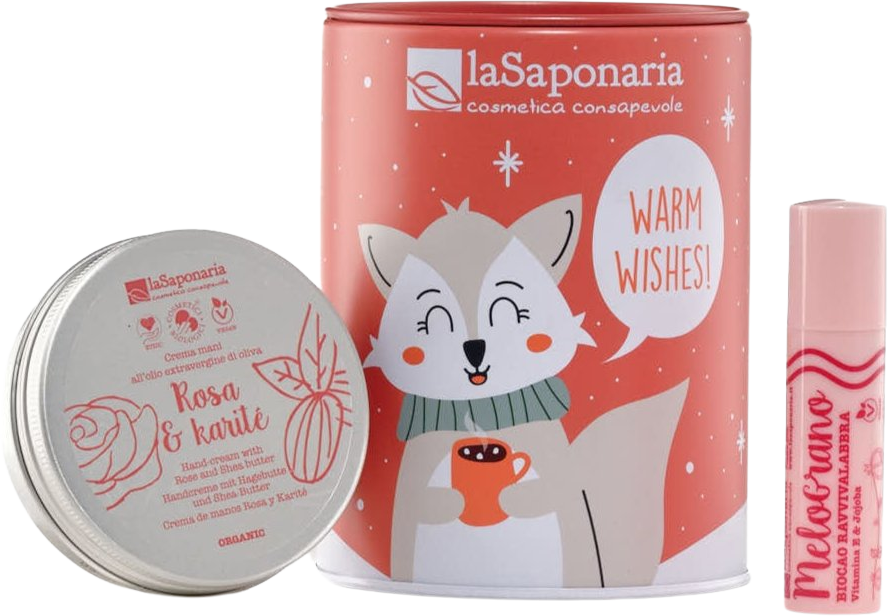 laSaponaria Dárková kosmetická sada Pokladnička - Polární liška