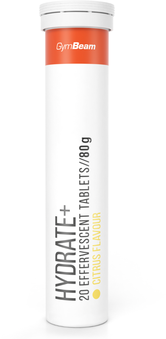 GymBeam Hydrate+ šumivý citrusové ovoce 20 x 4 g