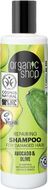 Organic Shop Regenerační šampon pro poškozené vlasy Avokádo a olivy 280 ml
