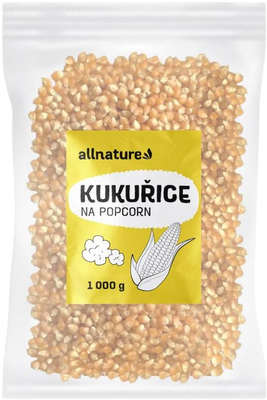 Allnature Kukuřice na popcorn 1000 g