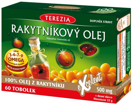 Terezia Rakytníkový olej 100 % 60 tobolek