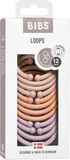 BIBS Loops kroužky, Blush/ Peach/ Dusky Lilac 12 ks
