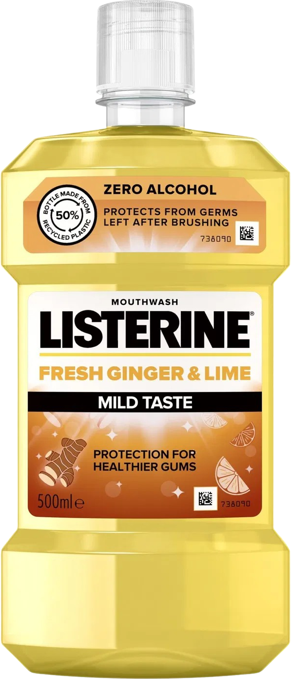 Listerine Fresh Ginger & Lime Zero Alcohol 500 ml
