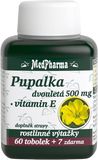 MedPharma Pupalka dvouletá 500 mg + Vitamin E 67 tobolek