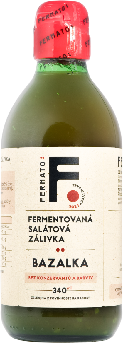 Fermato Fermentovaná salátová zálivka - Bazalka 340 ml
