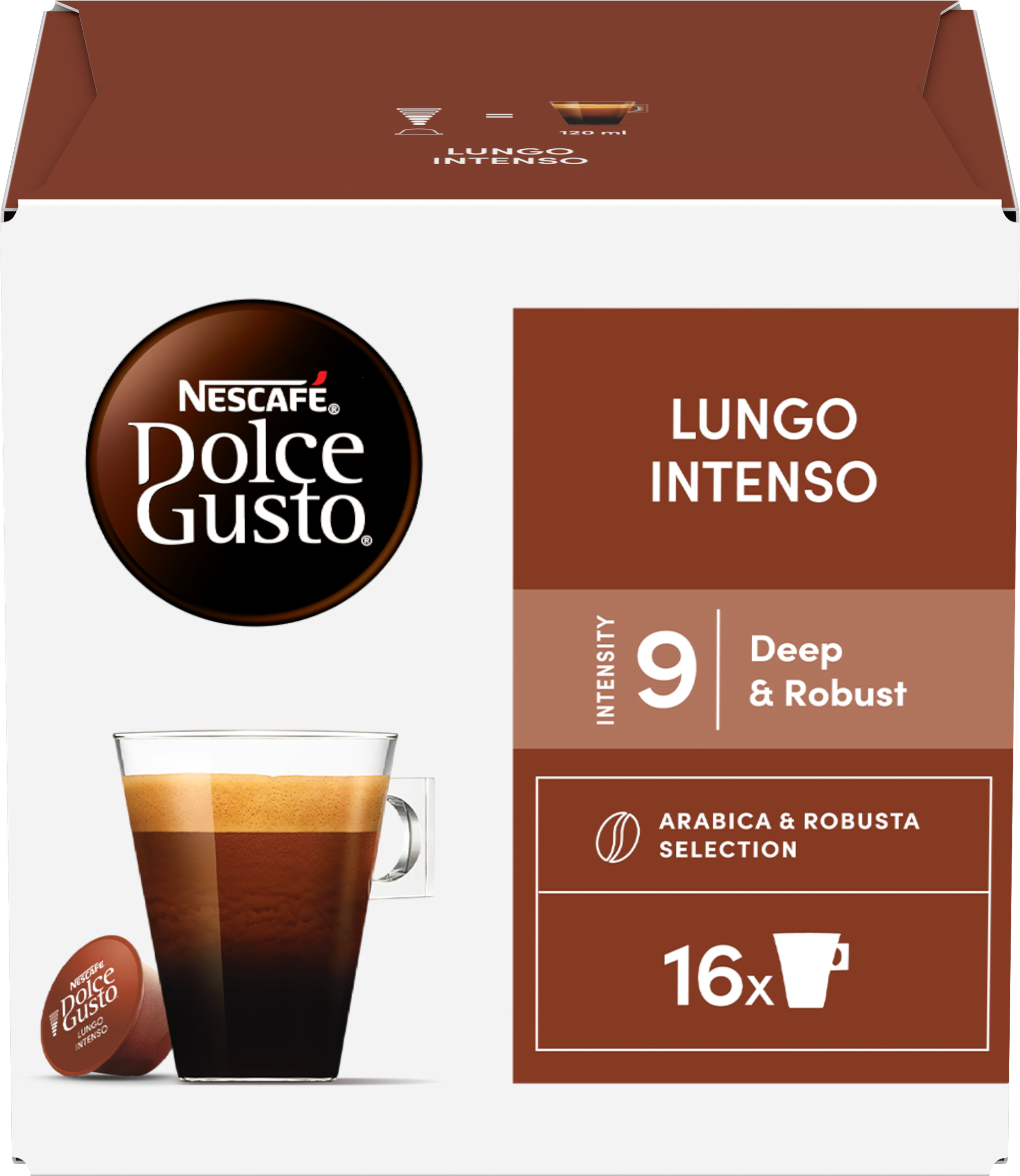 Nescafé Dolce Gusto® Lungo Intenso kávové kapsle 16 ks