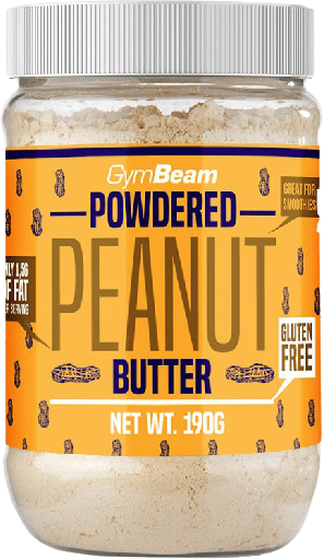 GymBeam Powdered Peanut Butter unflavored - 191 g