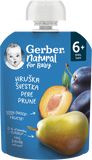 Gerber Natural kapsička hruška a švestka 90 g