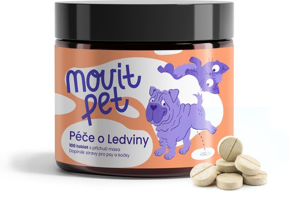 MOVit Energy PET Péče o ledviny s příchutí masa 100 tablet