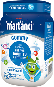 Marťánci Walmark Gummy Echinacea 20 mg želatinové tablety 50 ks