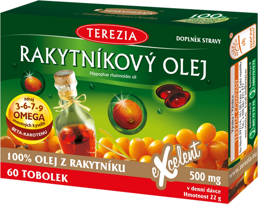 Terezia Rakytníkový olej 100 % 60 tobolek