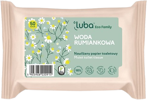 Luba vlhčený toaletní papír - heřmánek 50 ks