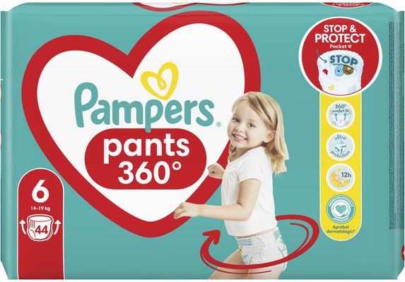 Pampers Active Baby Pants Kalhotkové plenky vel. 6, 14-19 kg, 44 ks