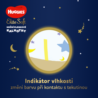 Huggies Elite Soft Pants OVN 5 Plenkové kalhotky 12-17 kg 17 ks