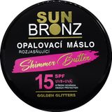 Vivaco SUN BRONZ Opalovací máslo s rozjasňujícími glitry SPF15, 100 ml