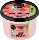 Organic Shop Vitamínová tělová pěna Jahoda a mléko 250 ml