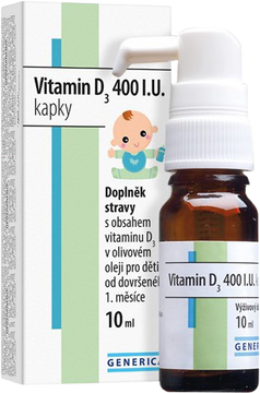 Generica Vitamin D3 400 I.U. kapky 10 ml