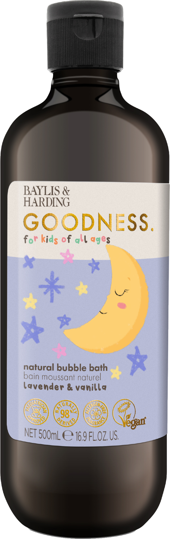 Baylis & Harding Goodness Dětská pěna do koupele Levandule a vanilka 500 ml