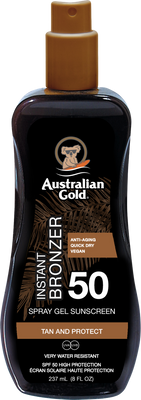 Australian Gold SPF 50 Spray Gel Bronzer 237 ml