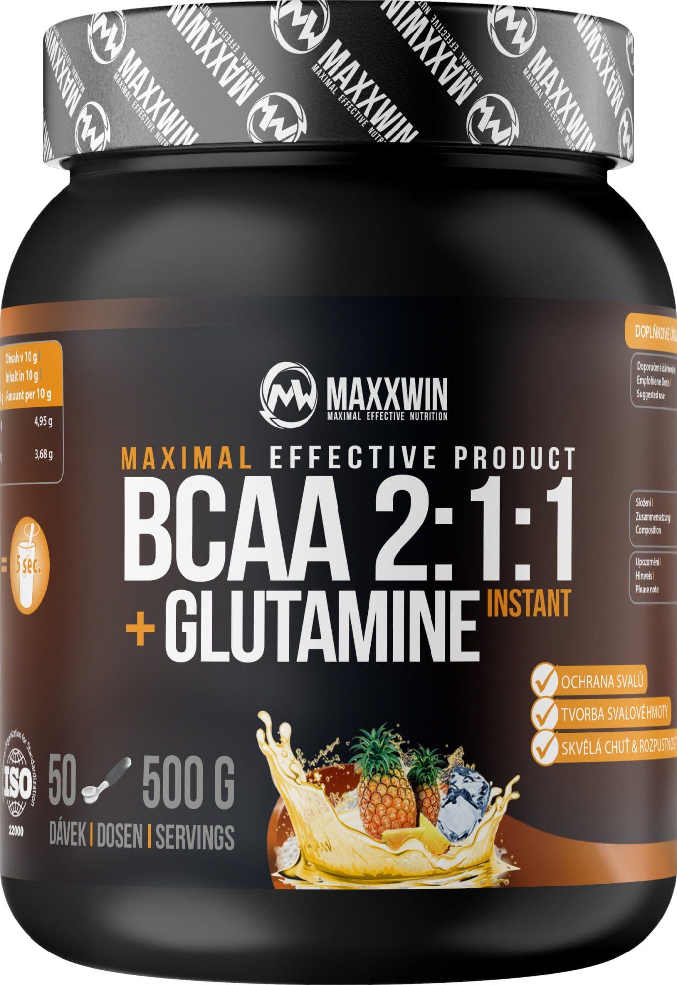 Maxxwin BCAA + Glutamine ananas 500 g