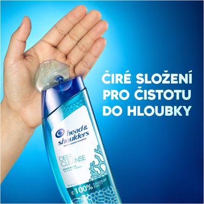 Head & Shoulders Deep Cleanse Detox pokožky hlavy, šampon proti lupům 300 ml