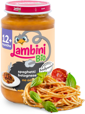 Lambini Bio Demeter příkrm špagety Bolognese 250 g
