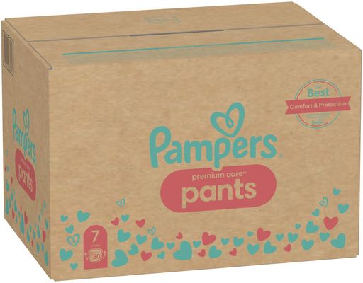 Pampers Plenkové Kalhotky Premium Care pants vel. 7 80 ks