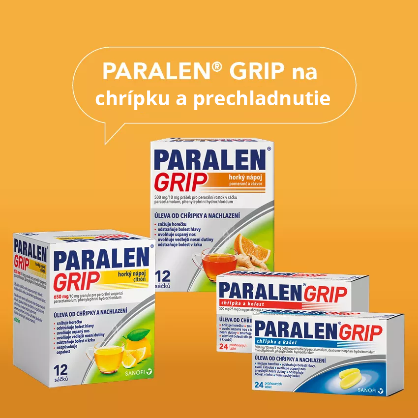 PARALEN® GRIP na chřipku a nachlazení