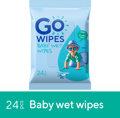 GoWipes Detské vlhčené obrúsky pre citlivú a atopickú pokožku 24 ks