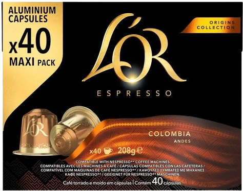L´Or Espresso Colombia kapsle pro Nespresso®* Original kávovary 40 kapslí