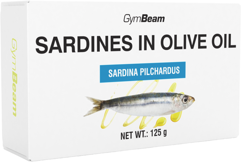 GymBeam Sardinky v olivovém oleji 125 g