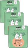 Moomin baby 4 Maxi 7–14 kg, měsíční balení eko plen 126 ks