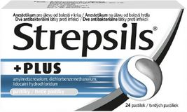 Strepsils Plus 0.6mg/1.2mg/10mg, 24 pastilek