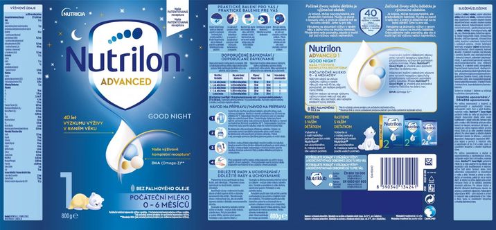 Nutrilon Advanced 1 Good Night počáteční kojenecké mléko 800 g