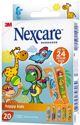 3M Nexcare Happy Kids náplast ZOO 20 ks