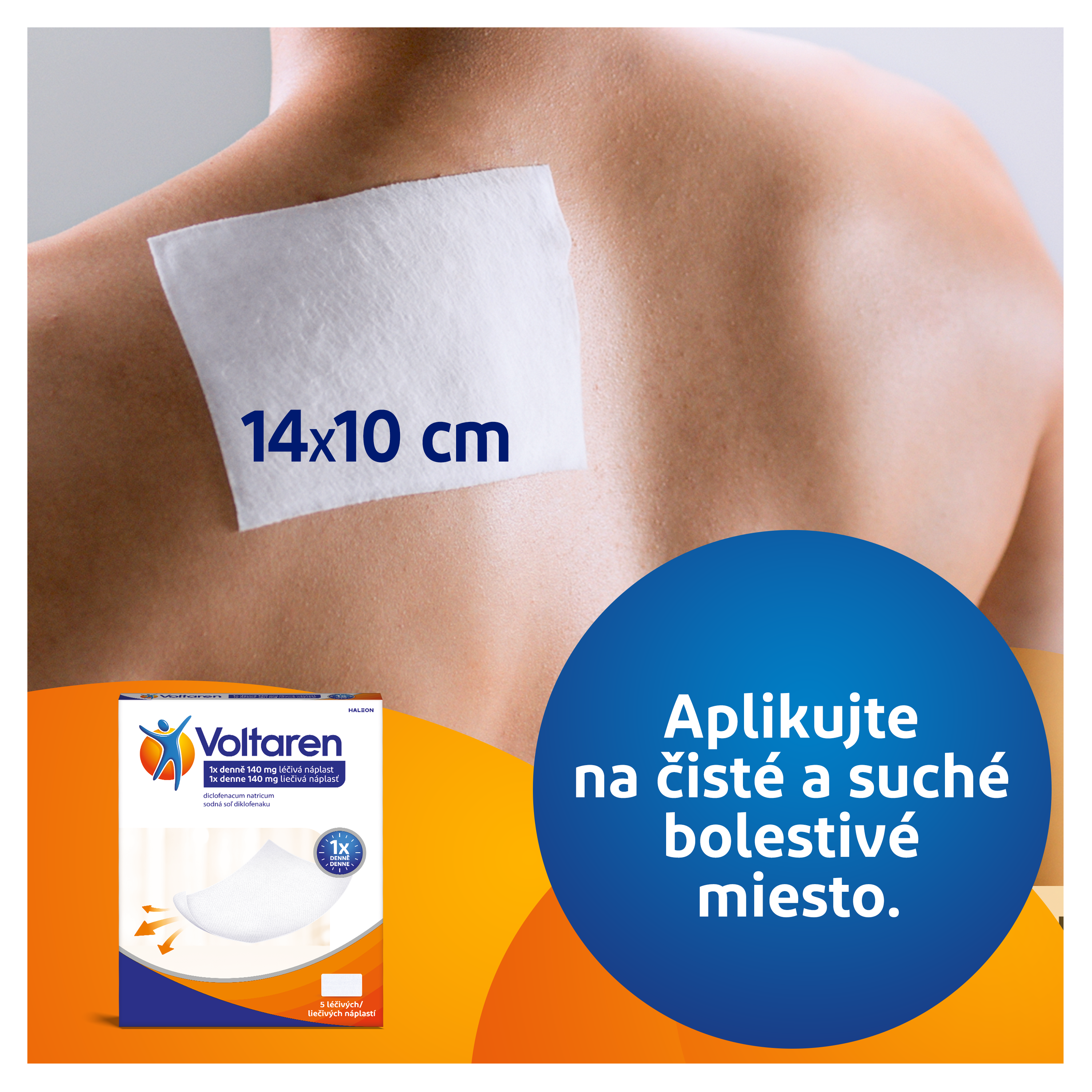 Voltaren 140 mg liečivá náplasť 5ks