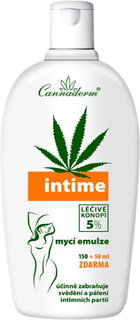 Cannaderm Intime NEW mycí emulze 200 ml