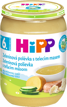 HiPP BIO Zeleninová polévka s telecím masem 190 g