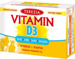 Terezia Vitamín D3 1000 IU 30 tobolek
