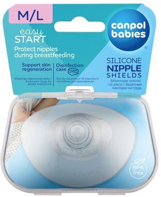 Canpol babies Chránič prsní bradavky EasyStart univerzální M/L 2 ks