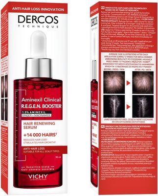 Vichy DERCOS Aminexil Clinical R.E.G.E.N. Booster sérum proti vypadávání vlasů 90 ml