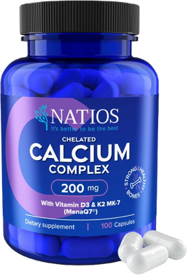 Natios Chelated Calcium Complex 200 mg 100 kapslí