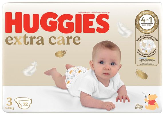 Huggies® Extra Care 3, 72 ks