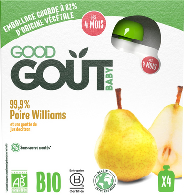 Good Goût BIO Hruška 4 x 85 g