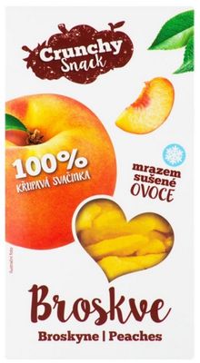 Crunchy snack Broskve sušené mrazem 15 g