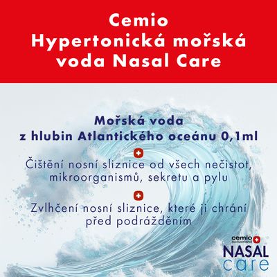 Cemio Nasal Care Hypertonická mořská voda 30 ml 30 ml