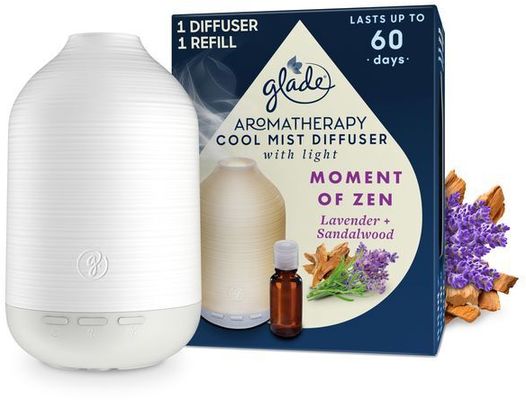 Glade Aromatherapy difuzér a náplň Cool Mist Moment of Zen