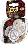 LOVI Dudlík silikonový dynamický I Love 6-18m 2 ks