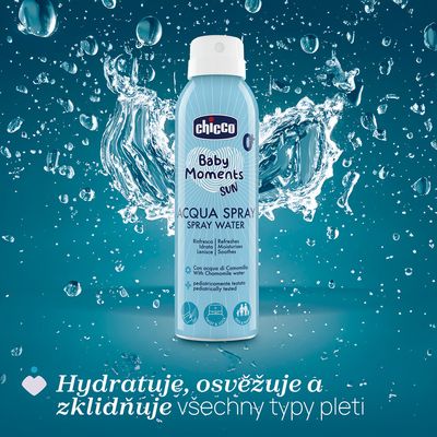 Chicco Voda sprejová osvěžující Baby Moments Sun 0m+ 150 ml