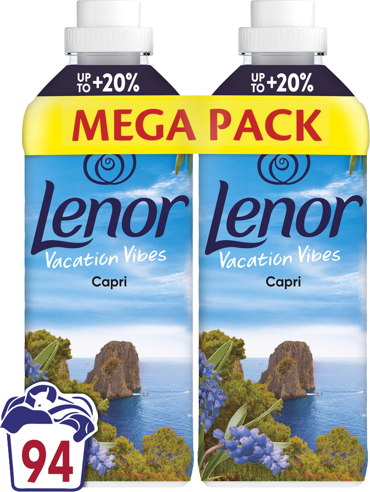 Lenor Aviváž, Capri, 94 praní, 2 x 987 ml
